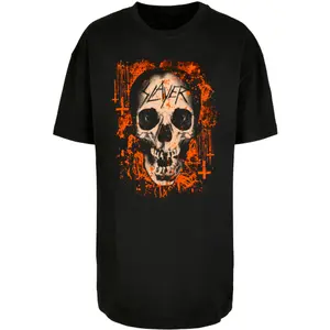 Oversized T-Shirt Merchcode Slayer Halloween Skulls image-0