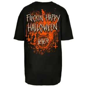 Oversized T-Shirt Merchcode Slayer Halloween Skulls image-1
