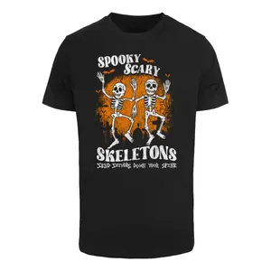 T-Shirt Merchcode Spooky Scary Skeletons - Graveyard image-0