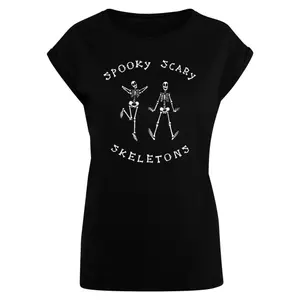 T-Shirt Merchcode Spooky Scary Skeletons - Dance Duo image-0