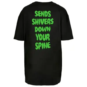 T-shirt de tamanho exagerado para mulheres Merchcode Spooky Scary Skeletons - Dance Boyfriend image-1