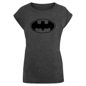 Women's monochrome logo T-shirt Merchcode Batman image-0