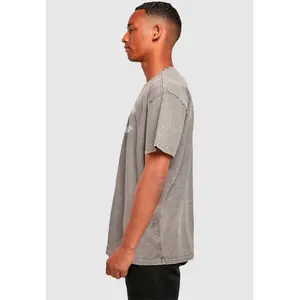 T-shirt oversize Merchcode ACDC - Logo Acid Washed image-3