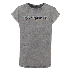 T-Shirt Merchcode Powerslave - Dark Ink Acid Washed image-0
