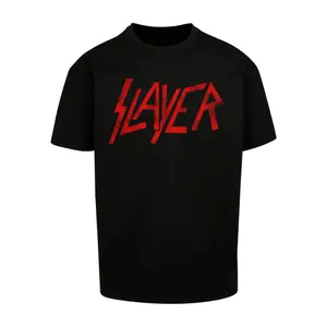 T-shirt oversize Merchcode Slayer - Distressed Logo Heavy image-0