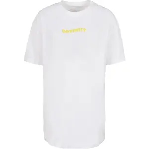 T-shirt oversize para mulheres Merchcode Optimist image-0