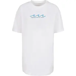 T-shirt oversize para mulheres Merchcode Summer - Waves image-0