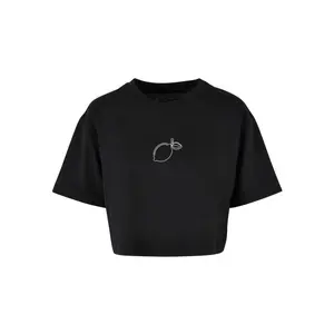T-shirt short oversize femme Merchcode Summer - Lemon image-0