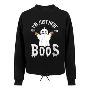 Sweatshirt de grandes dimensões para mulher Merchcode Halloween - Boos image-0