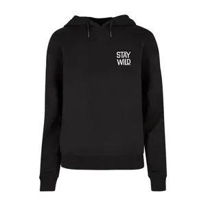 Női kapucnis pulóver Merchcode Wording - Stay Wild Everyday image-0