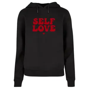 Camisola com capuz para mulher Merchcode Wording - Self Love image-0