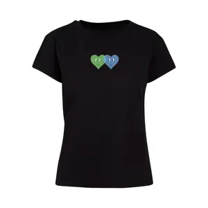 T-shirt de mulher Merchcode Hugs & Love - Two Hearts Box image-0