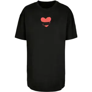 T-shirt oversized femme Merchcode Hugs & Love - Heart Hug image-0
