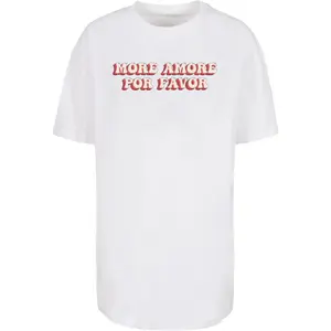 Oversized-T-Shirt, Damen Merchcode Hugs & Love - More Amore Por Favor image-0