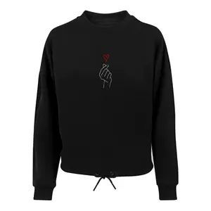 Sweatshirt de grandes dimensões para mulher Merchcode K Heart image-0