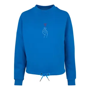 Sweatshirt de grandes dimensões para mulher Merchcode K Heart image-0