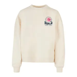 Sweatshirt oversized col rond femme Merchcode Sunset Charm image-0