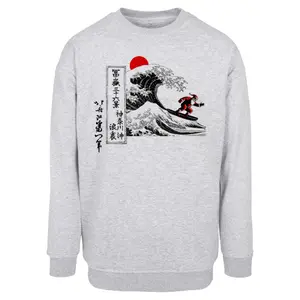 Sweatshirt Merchcode Hokusai - Santa Great Wave image-0