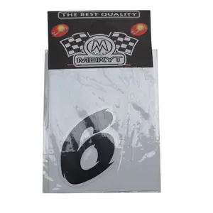 Mini autocollants moto mini Meryt Numero 6 image-0