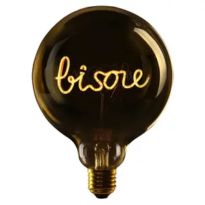 Led bulb for hanging e27 Message in the Bulb Bisou image-0