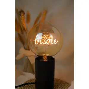 Led bulb for hanging e27 Message in the Bulb Bisou image-1