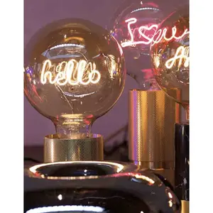 lampadina a sospensione LED e27 Message in the Bulb Merci image-1