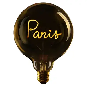 lampadina a sospensione LED e27 Message in the Bulb Paris image-0