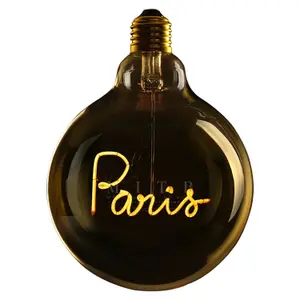 lampadina a sospensione LED e27 Message in the Bulb Paris image-1