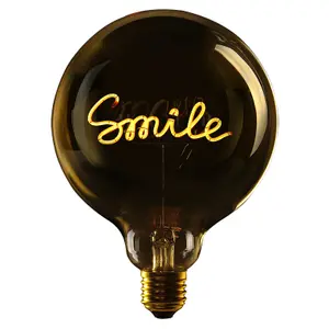 Led bulb for hanging e27 Message in the Bulb Smile image-0