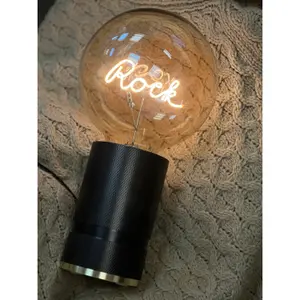 Lampadina LED e27 Message in the Bulb Rock image-1