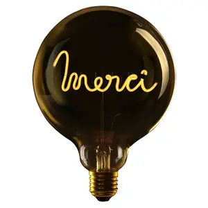 Led light bulb e27 Message in the Bulb Merci image-0