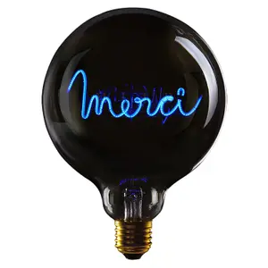 Lampadina LED e27 Message in the Bulb Merci image-0