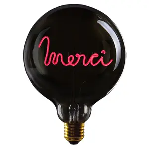 Led light bulb e27 Message in the Bulb Merci image-0