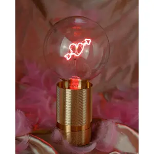 Lampadina LED e27 Message in the Bulb Cœur Fléché image-1