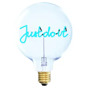 Lampadina LED e27 Message in the Bulb Just Do It image-0