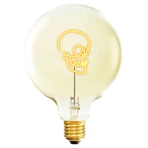Lampadina LED e27 Message in the Bulb Skull image-0