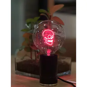Lampadina LED e27 Message in the Bulb Skull image-1