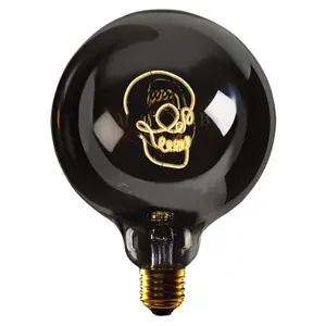 lampadina a sospensione LED e27 Message in the Bulb Skull image-1