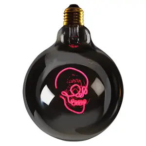 led-glühbirne zum aufhängen e27 Message in the Bulb Skull image-1