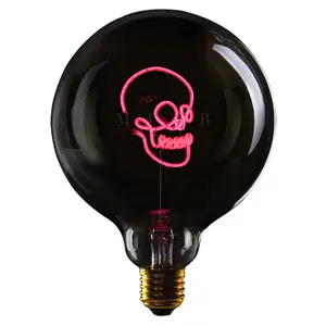 lampadina a sospensione LED e27 Message in the Bulb Skull image-1