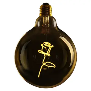 Led bulb for hanging e27 Message in the Bulb Rose image-0