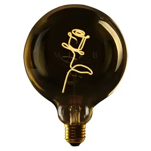 Led bulb for hanging e27 Message in the Bulb Rose image-1