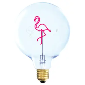 led-glühbirne zum aufstellen e27 Message in the Bulb Flamingo image-0