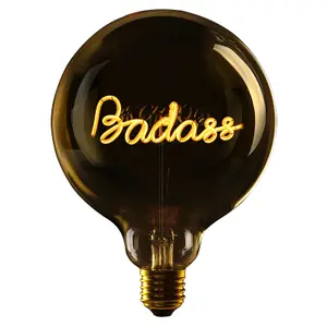 led-glühbirne zum aufstellen e27 Message in the Bulb Badass image-0