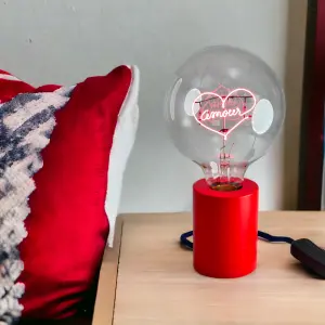 Lampadina LED e27 Message in the Bulb Amour (New) image-2