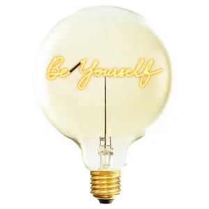Lampadina E27 da tavolo Message in the Bulb Be yourself image-0