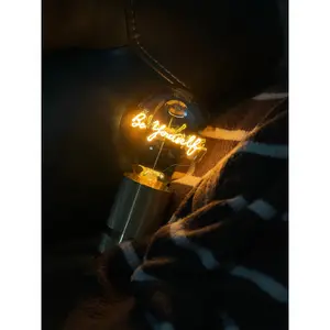 Lampadina E27 da tavolo Message in the Bulb Be yourself image-1