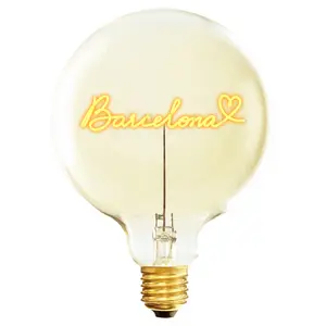 Lampadina E27 da tavolo Message in the Bulb Love barcelona image-0
