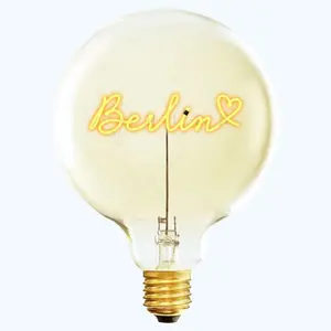 Lampadina E27 da tavolo Message in the Bulb Love berlin image-0