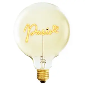Lampadina E27 da tavolo Message in the Bulb Love paris image-0